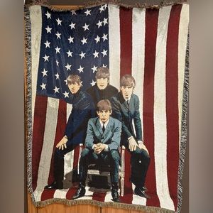Beatles throw blanket